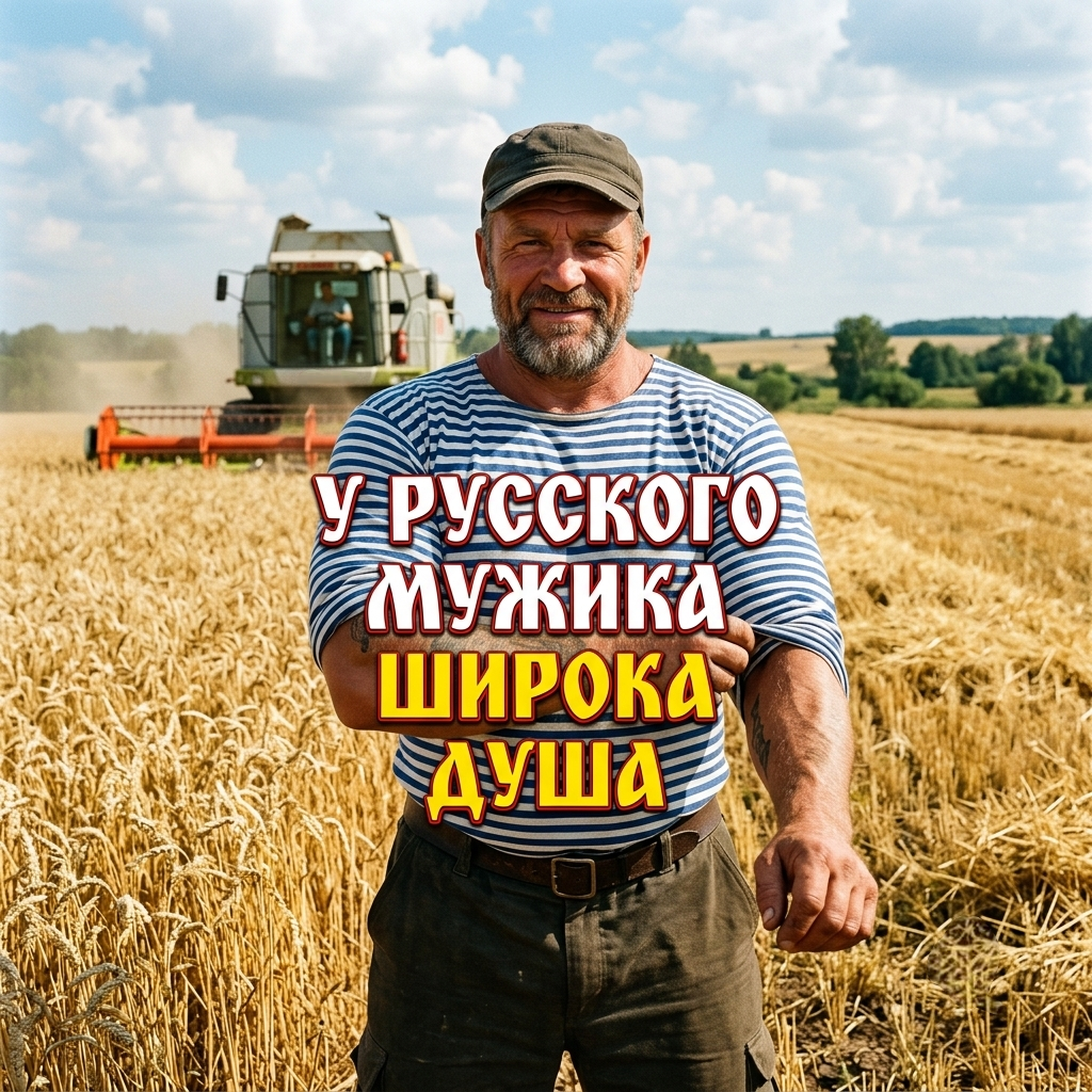 У РУССКОГО МУЖИКА ШИРОКА ДУША — обложка