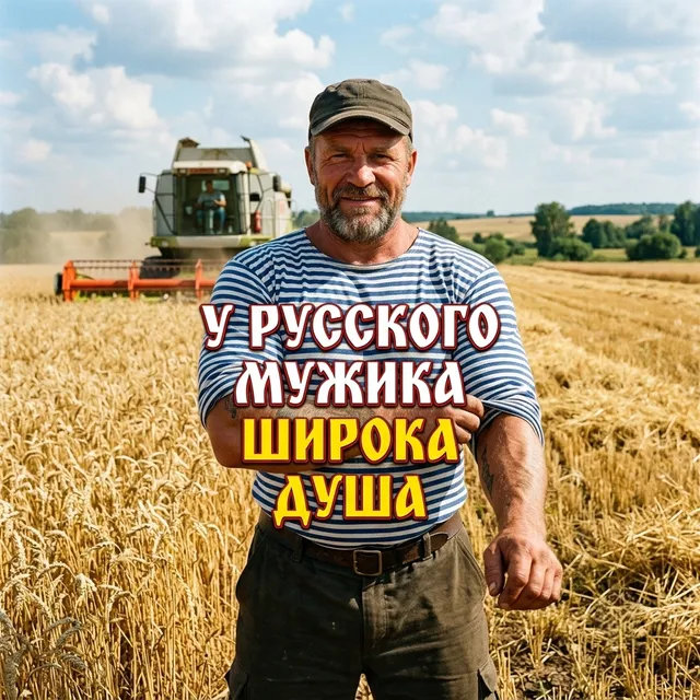 GazRock — У РУССКОГО МУЖИКА ШИРОКА ДУША — обложка релиза