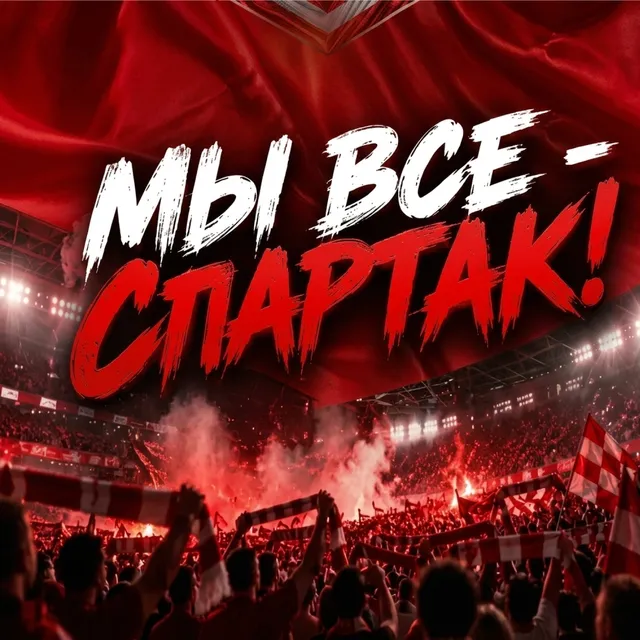 Андрей Алякин — МЫ ВСЕ-"СПАРТАК" — обложка релиза