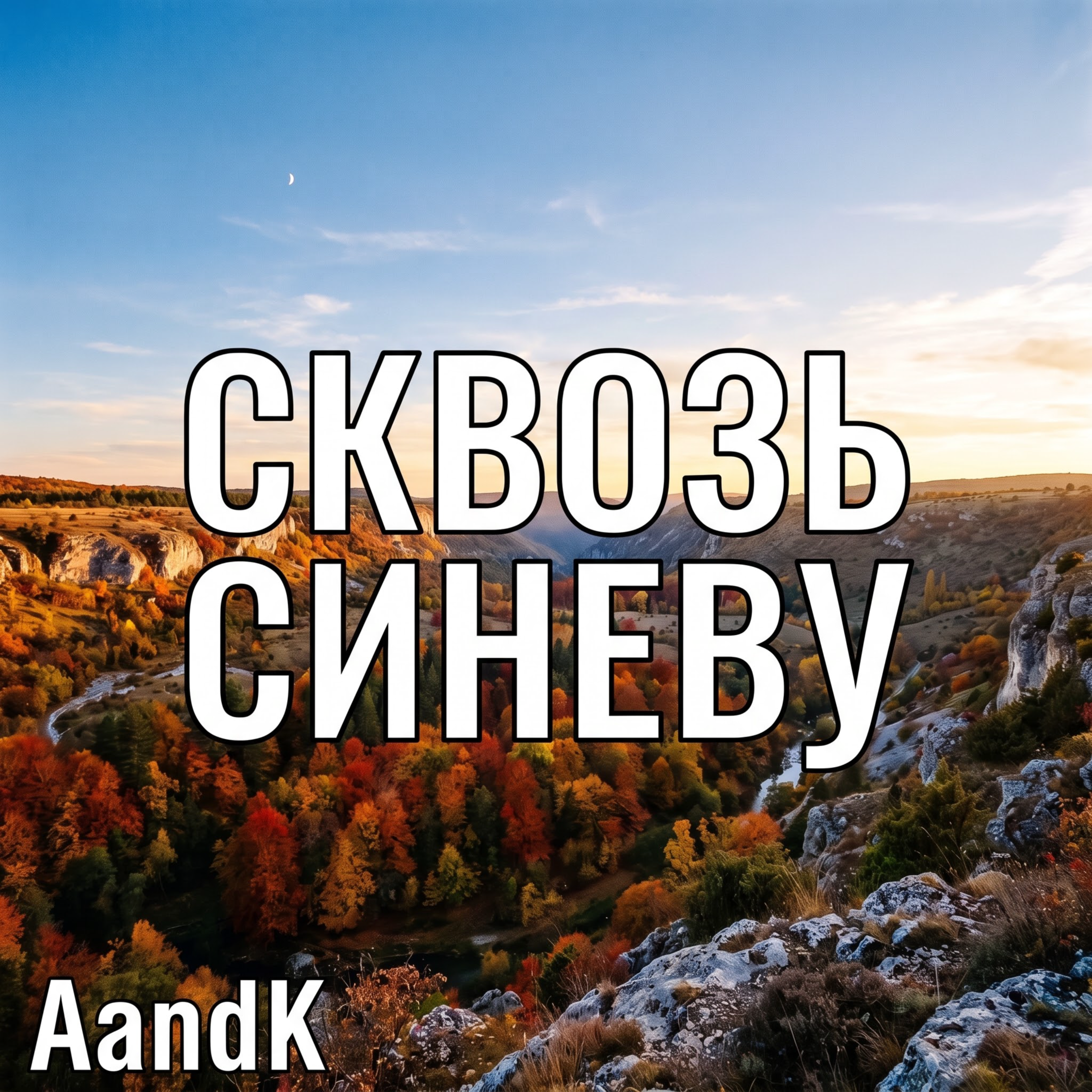 сквозь синеву — обложка