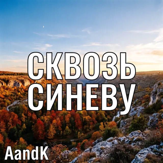 AandK — сквозь синеву — обложка релиза
