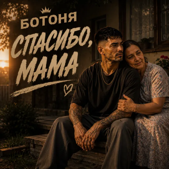 Ботоня — Спасибо, мама — обложка релиза