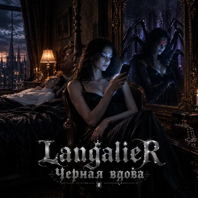 Langalier — Черная вдова. — обложка релиза