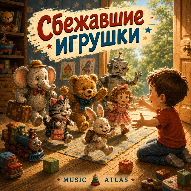 MUSIC ATLAS — Сбежавшие игрушки — обложка релиза