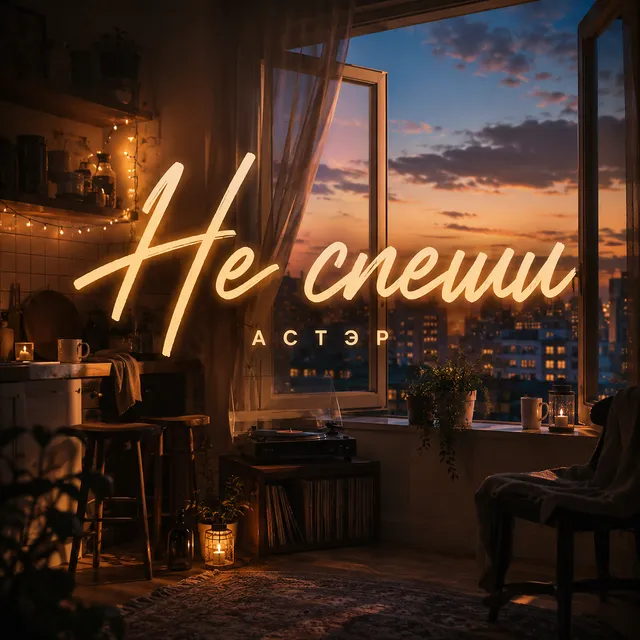 Астэр — Не спеши — обложка релиза