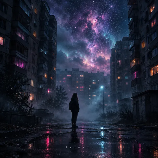 tzunami — Между панелек — обложка релиза