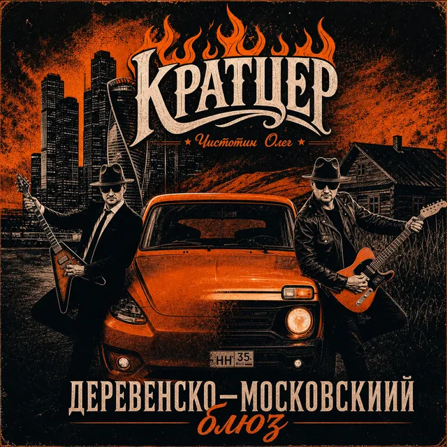 Кратцер — Деревенско-Московский Блюз — обложка релиза