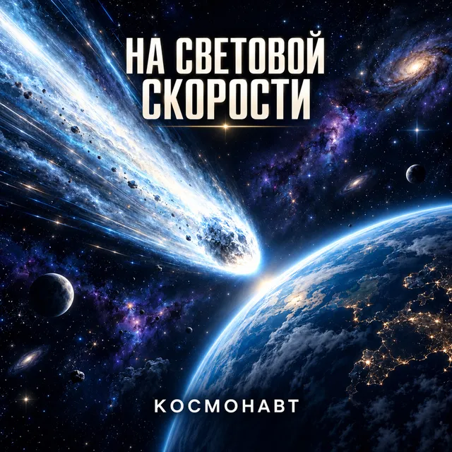 Космонавт — На световой скорости — обложка релиза
