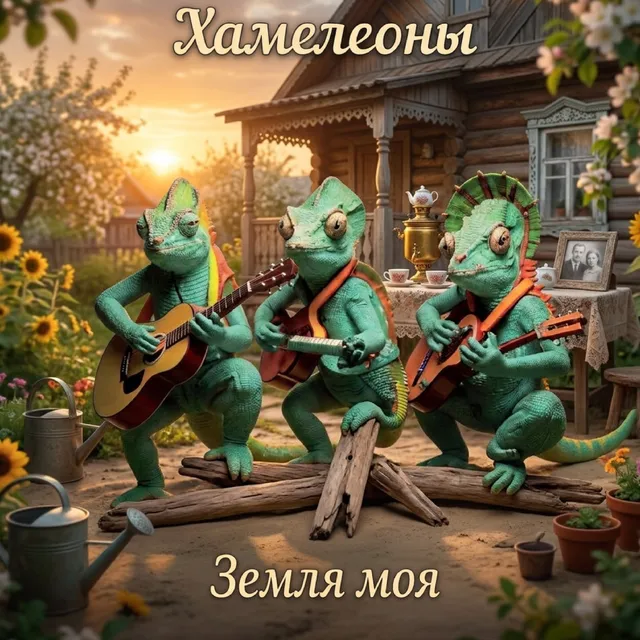 Хамелеоны — Земля моя — обложка релиза