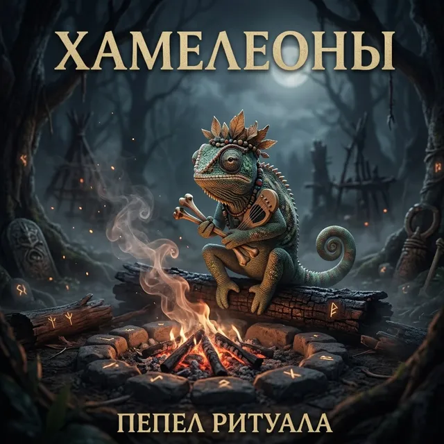 Хамелеоны — Пепел ритуала — обложка релиза