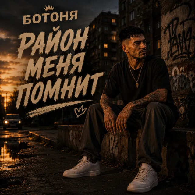 Ботоня — Район меня помнит — обложка релиза