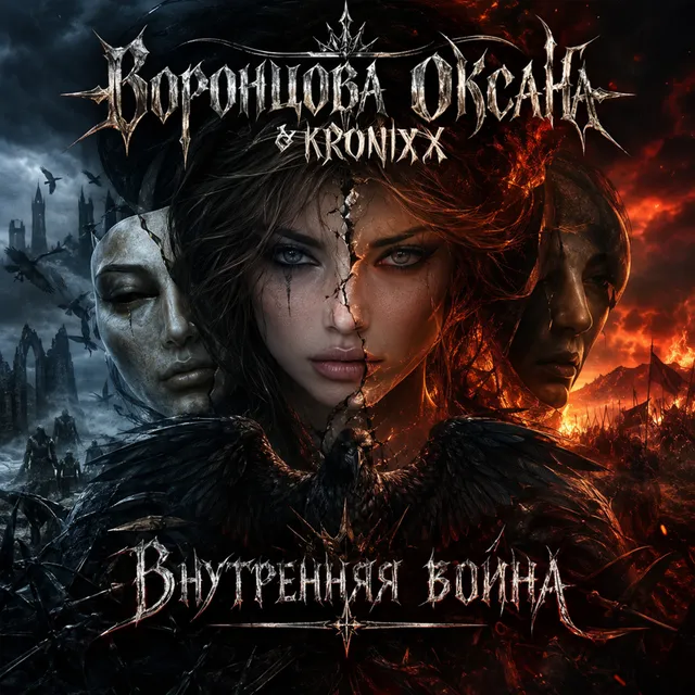 Воронцова Оксана — Внутренняя война — обложка релиза