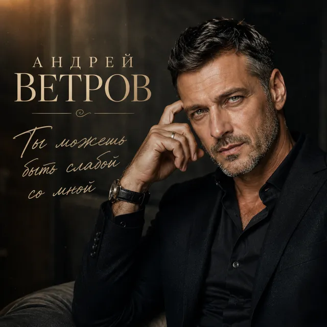Андрей Ветров — Ты можешь быть слабой со мной — обложка релиза