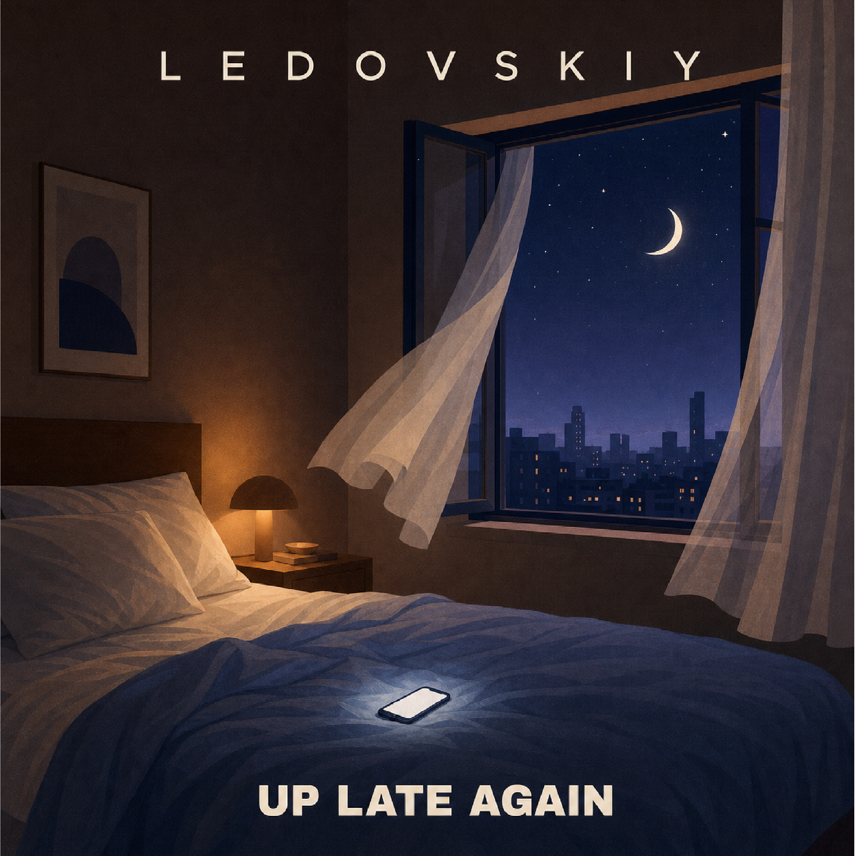 Up late again — обложка