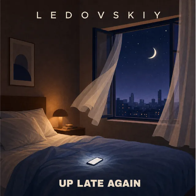 Ledovskiy — Up late again — обложка релиза