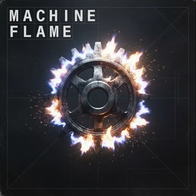 RomexB — Machine Flame — обложка релиза