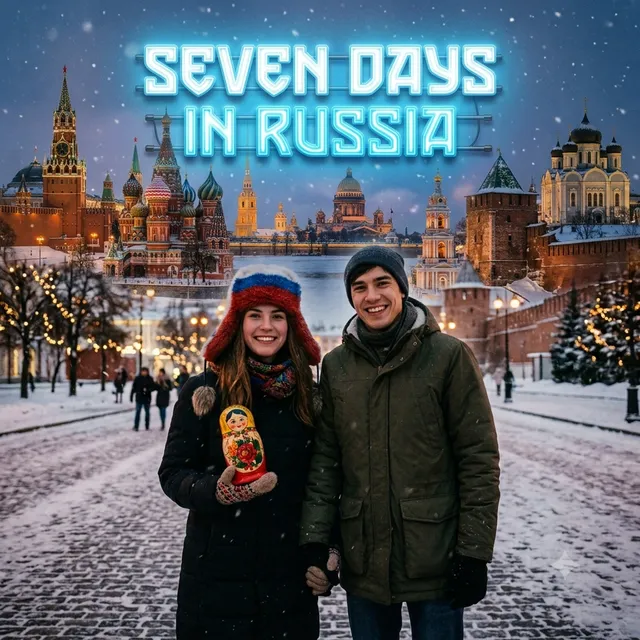GazEn — SEVEN DAYS IN RUSSIA — обложка релиза
