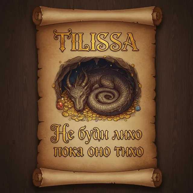 Tilissa — Не буди лихо пока оно тихо — обложка релиза