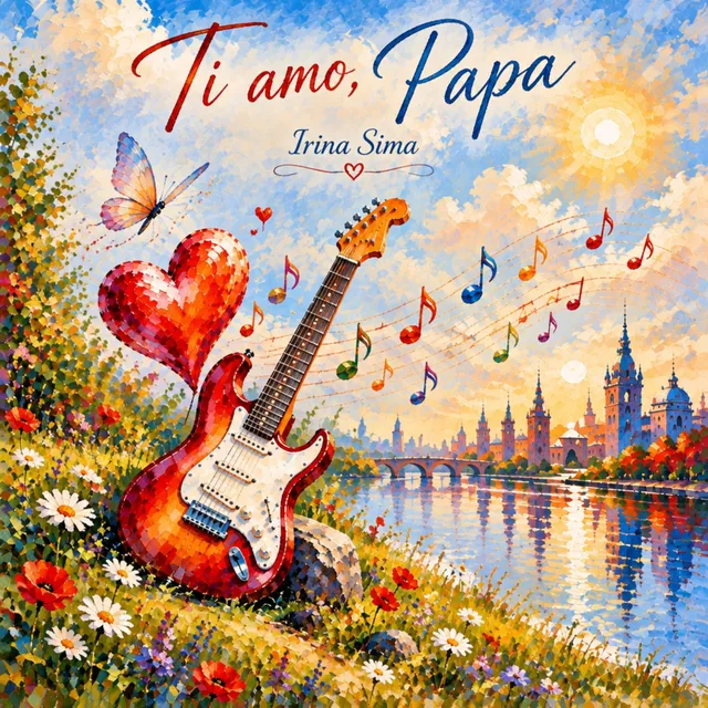 Ирина Сима — Ti amo, Papa — обложка релиза