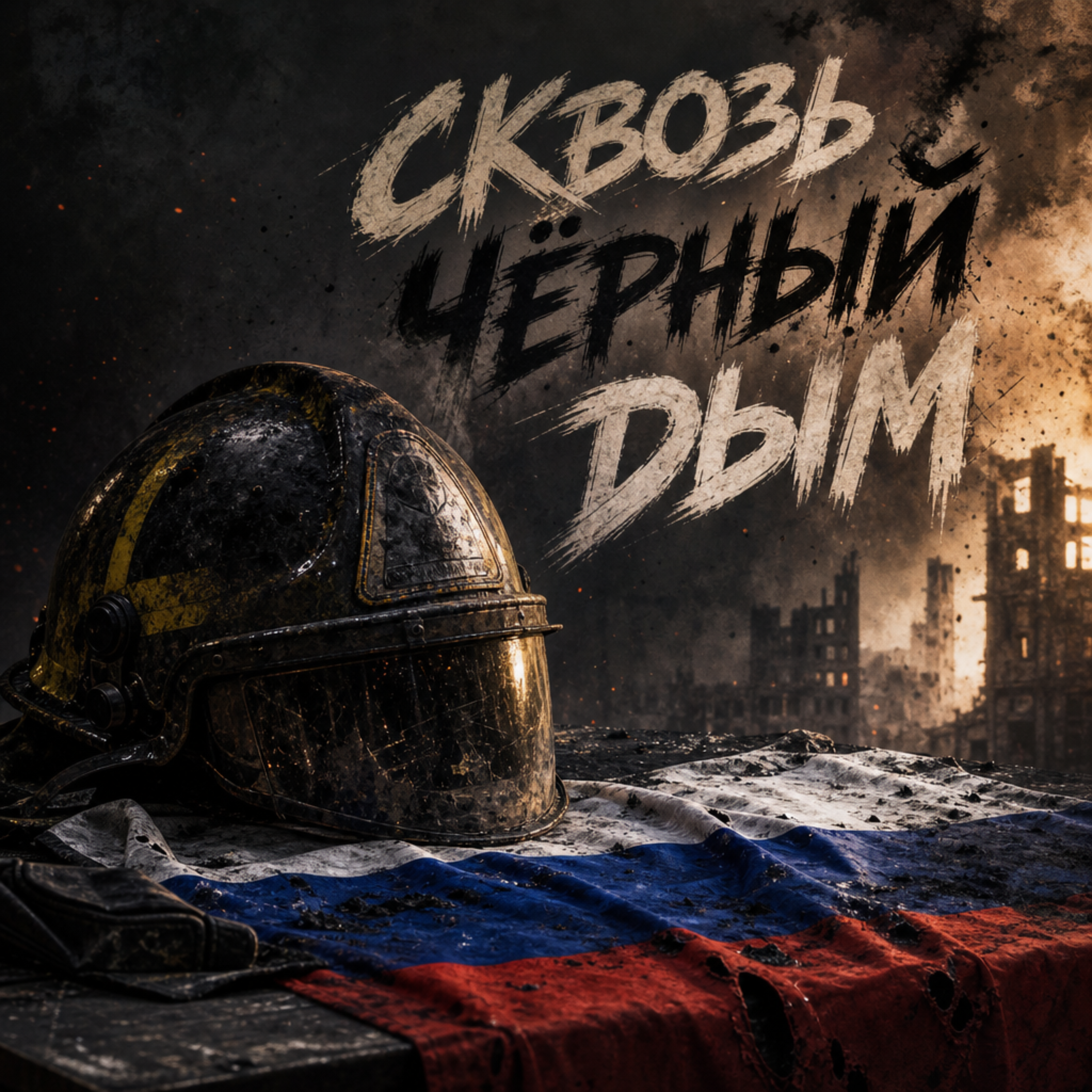 Сквозь чёрный дым — обложка