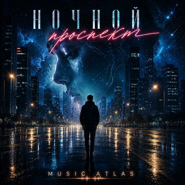 MUSIC ATLAS — Ночной проспект — обложка релиза