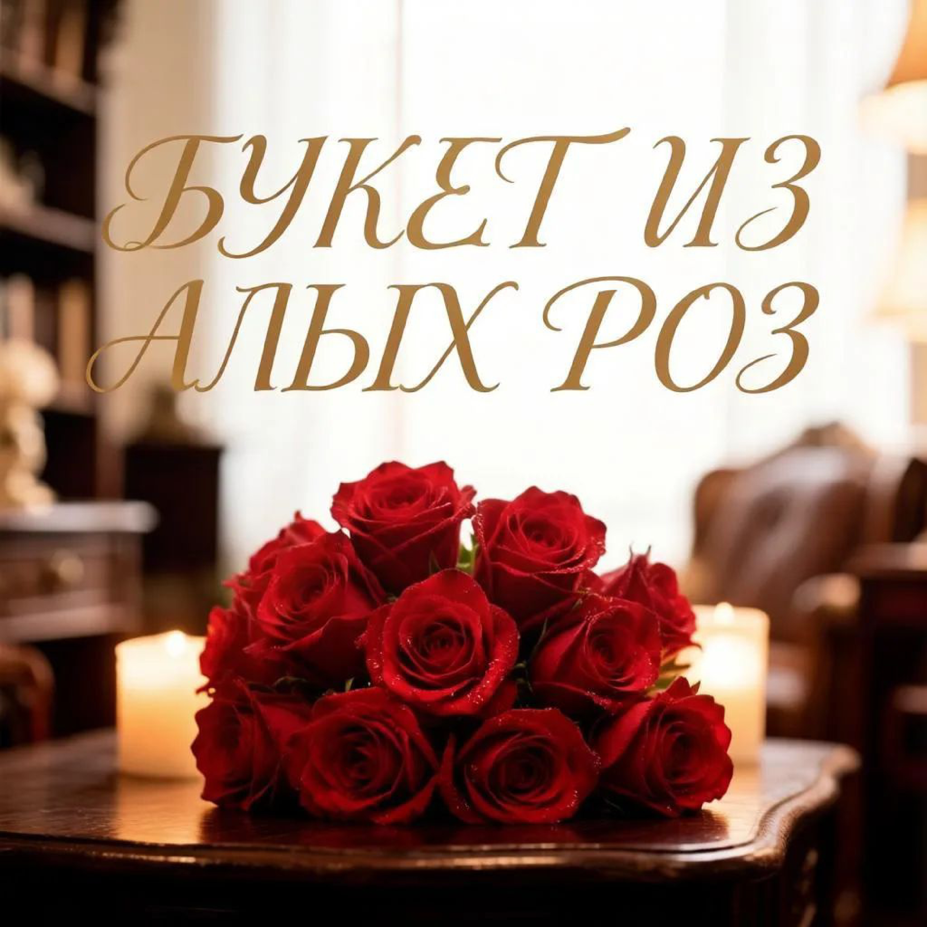 Букет из алых роз — обложка