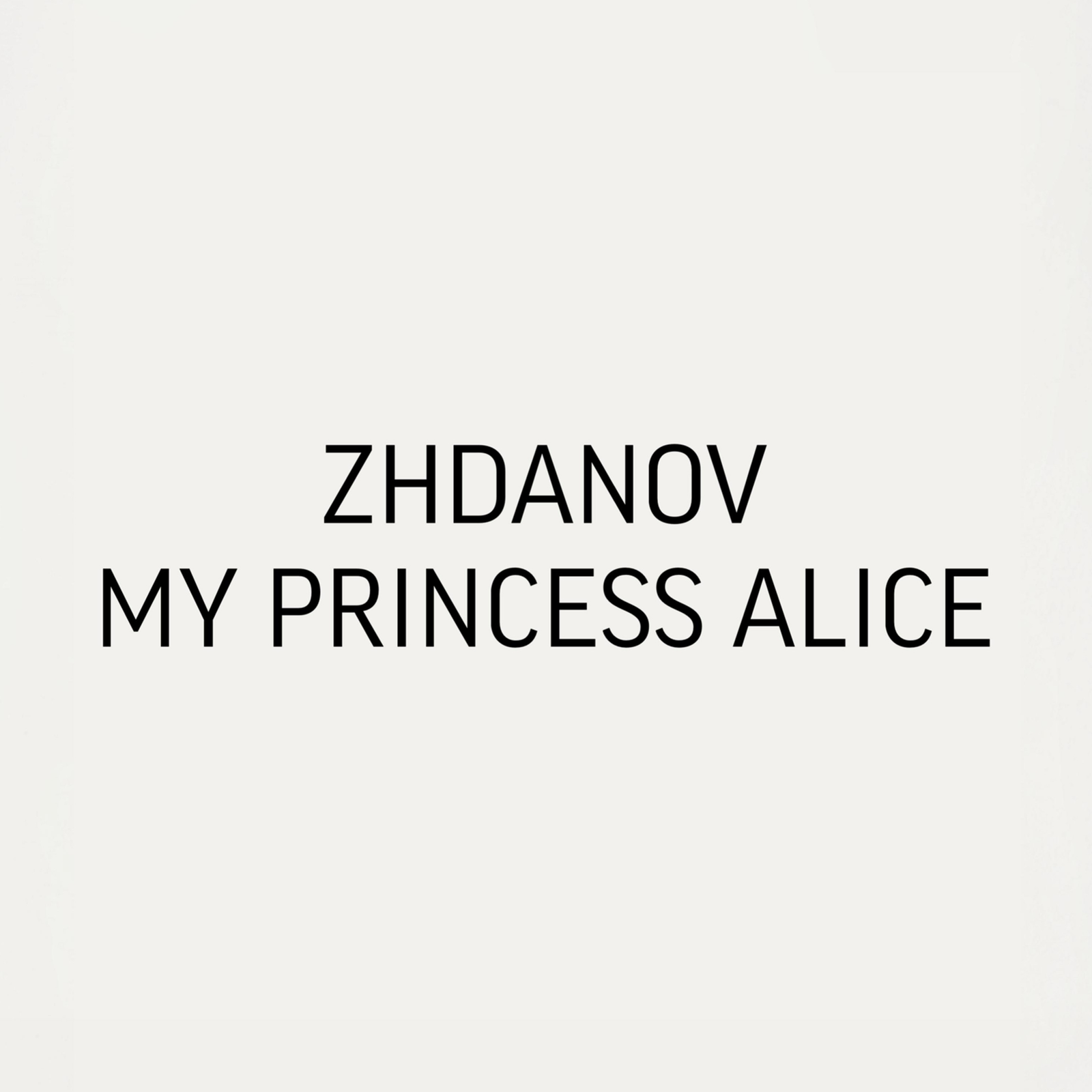 My princess Alice — обложка