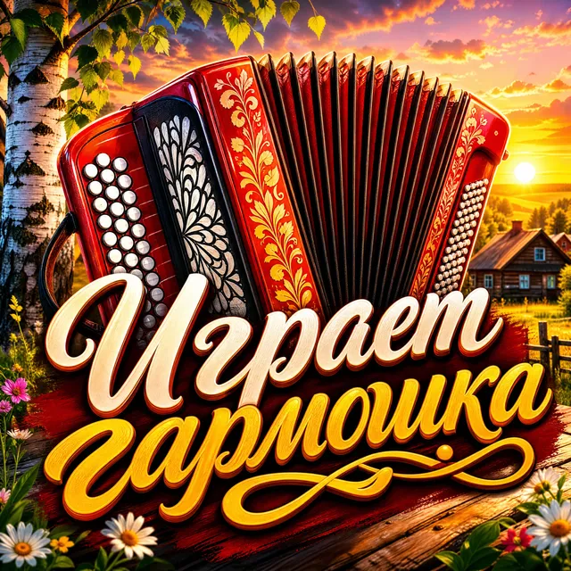 Галина Петайкина — Играет гармошка — обложка релиза