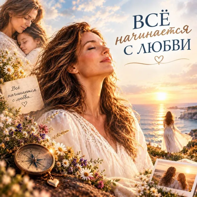 Рита Сандрас — Все начинается с любви — обложка релиза