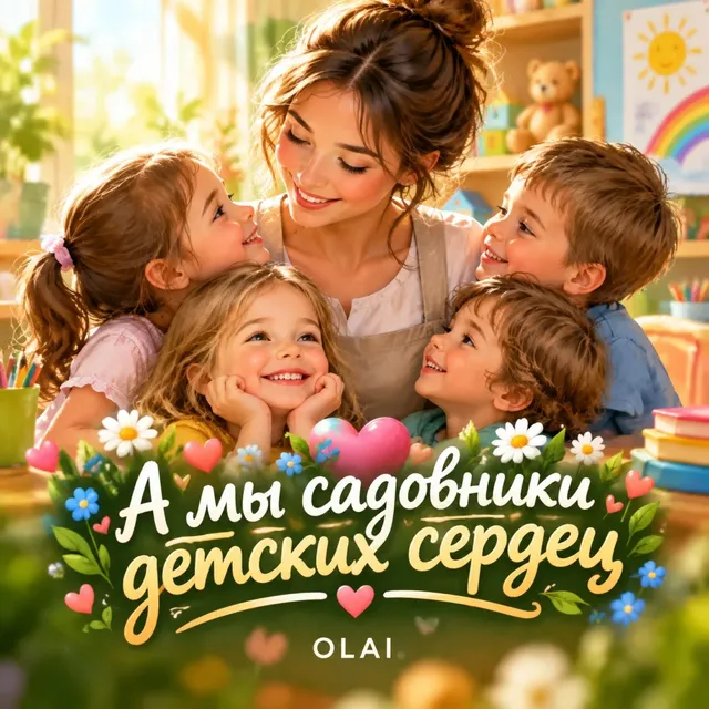 OLAI — А мы садовники детских сердец — обложка релиза