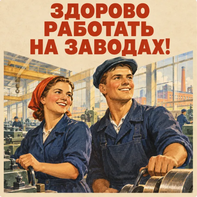 Nik_KRZ — Здорово работать на заводах — обложка релиза