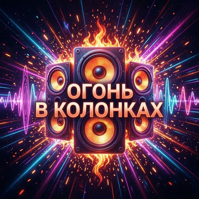 Vickora — Огонь в колонках — обложка релиза