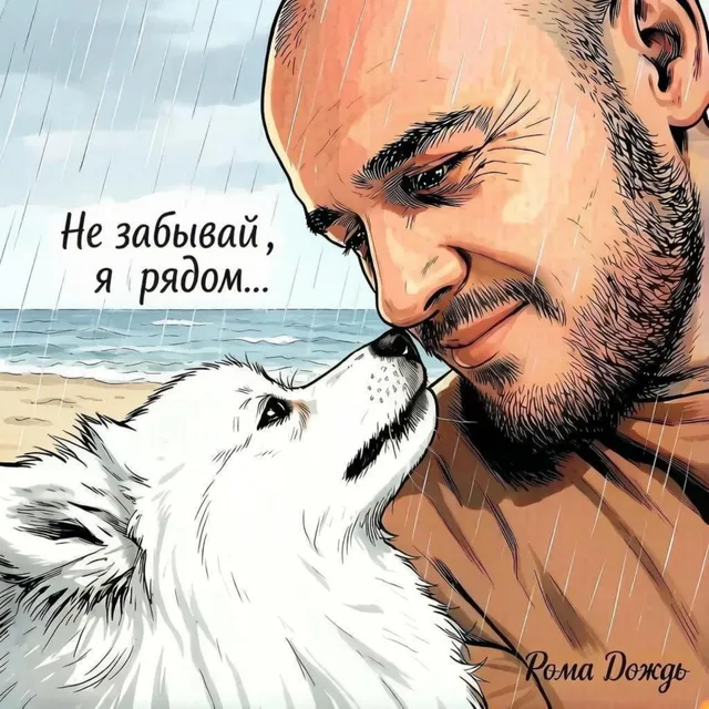 Рома Дождь — Не забывай, я рядом — обложка релиза