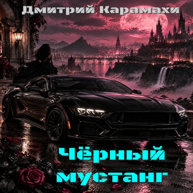 Дмитрий Карамахи — Чёрный мустанг — обложка релиза