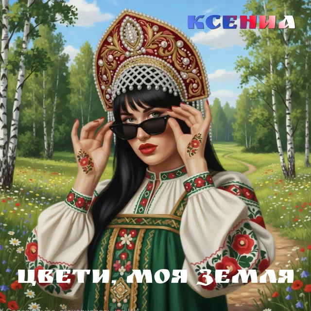 КсениА — Цвети, моя земля — обложка релиза