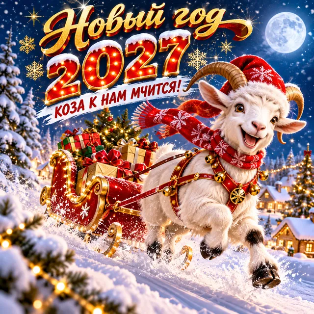 Dj-bear — Новый год 2027 КОЗА К НАМ МЧИТСЯ — обложка релиза