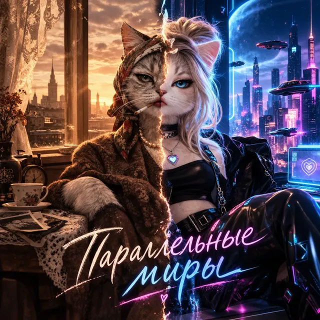 DarkMilk — параллельные миры — обложка релиза