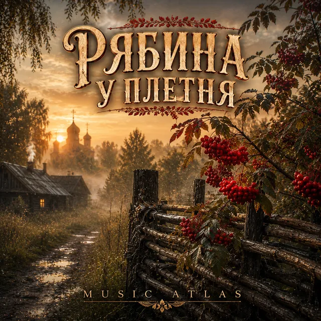 MUSIC ATLAS — Рябина у плетня — обложка релиза