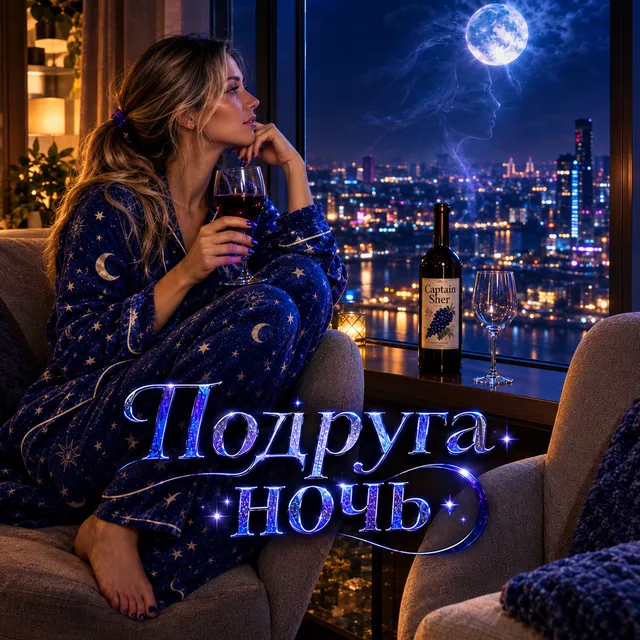 Captain Sher — Подруга ночь — обложка релиза