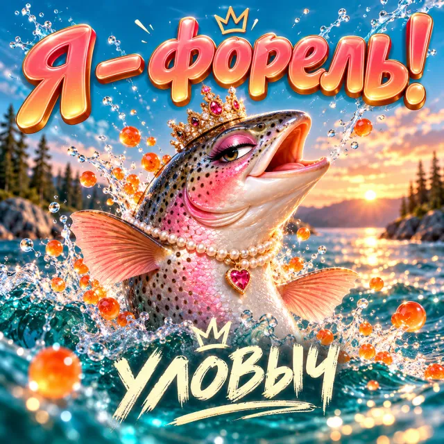 УЛОВЫЧ — Я — форель! — обложка релиза