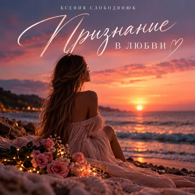 Ксения слободянюк — Признание в любви — обложка релиза
