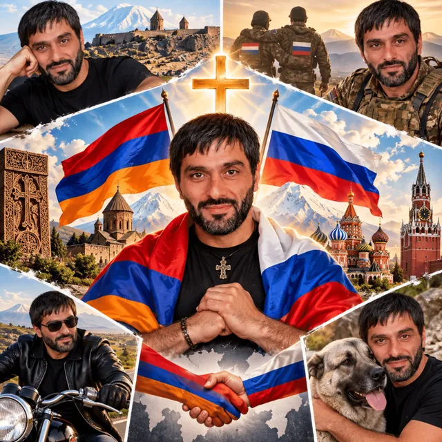 Карен-Адлерский — Армения-Россия — обложка релиза