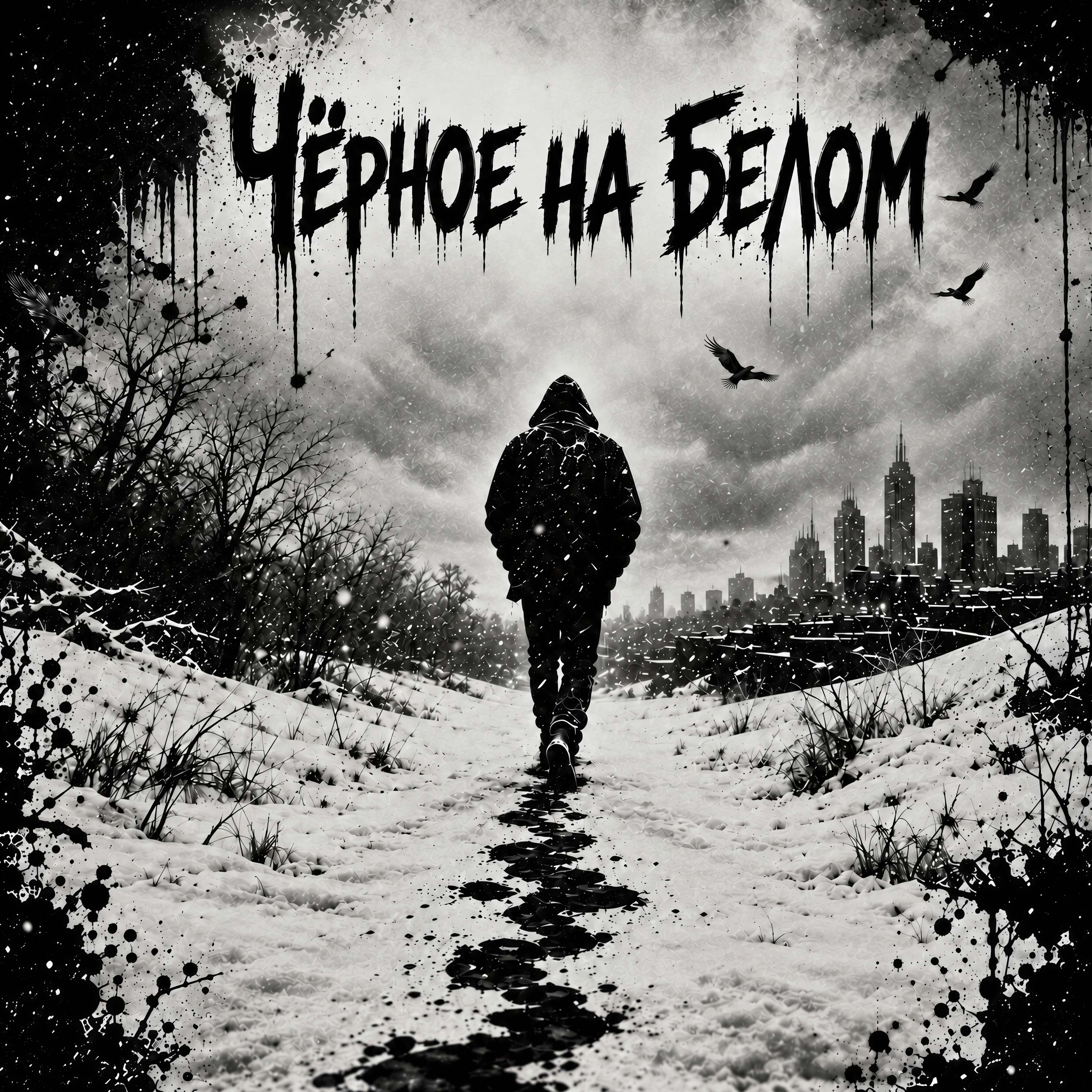 Чёрное на белом — обложка
