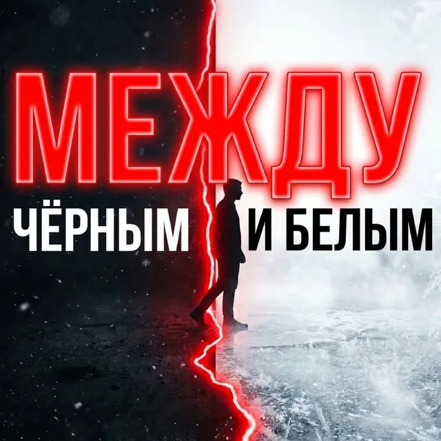 Андрей Алякин — МЕЖДУ ЧЁРНЫМ И БЕЛЫМ — обложка релиза