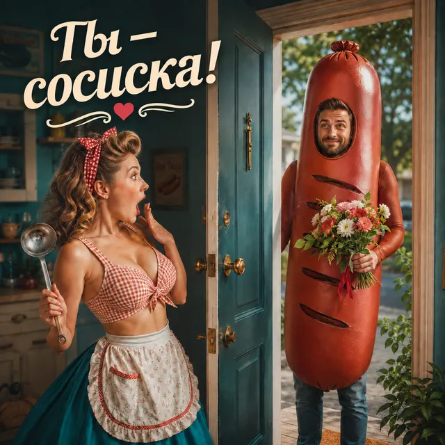 Кот на клавиатуре — Ты — сосиска! — обложка релиза