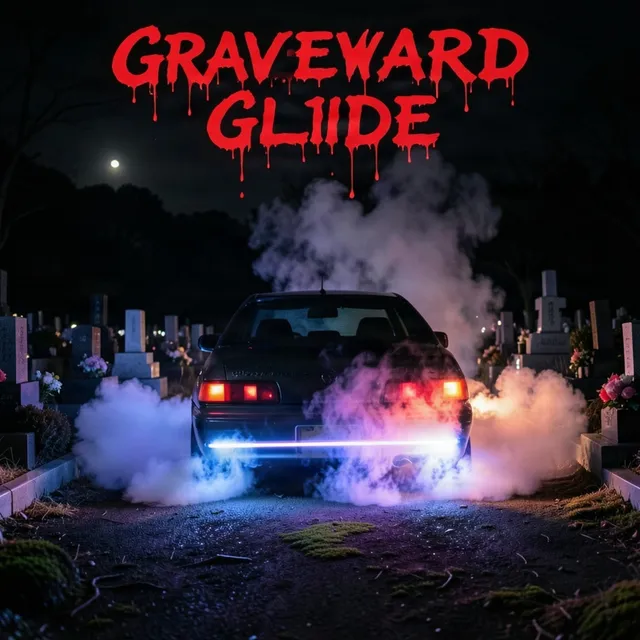 Пара нейросвязей — Graveyard Glide — обложка релиза