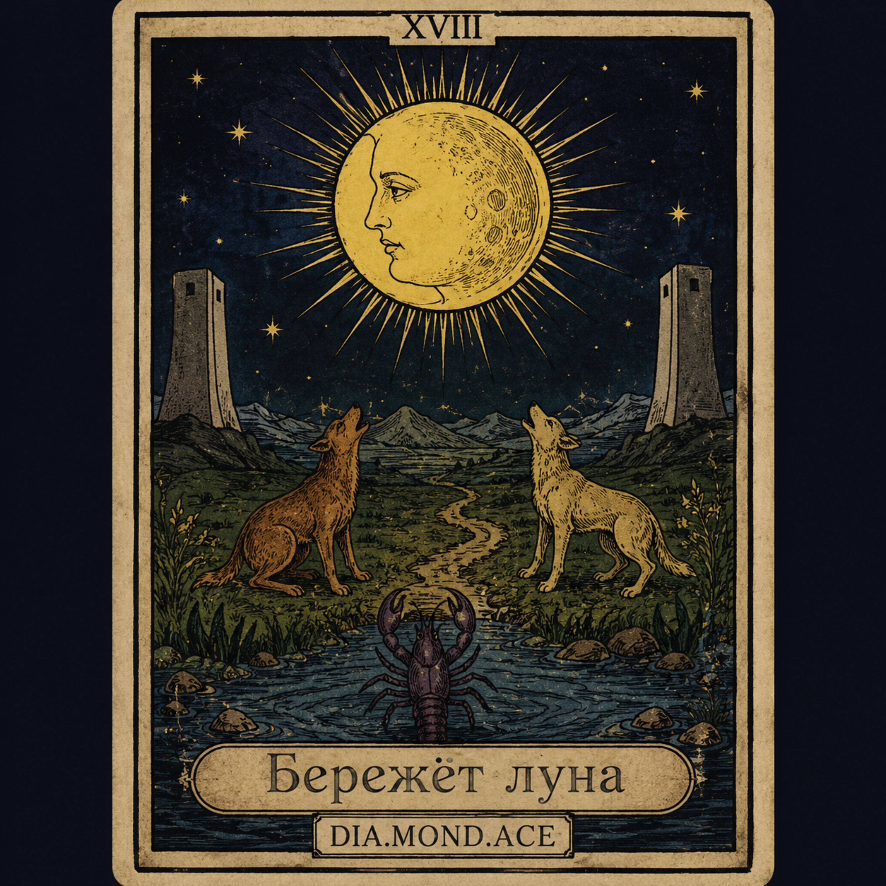 Бережёт луна — обложка