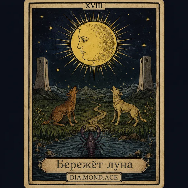 DIA.MOND.ACE — Бережёт луна — обложка релиза