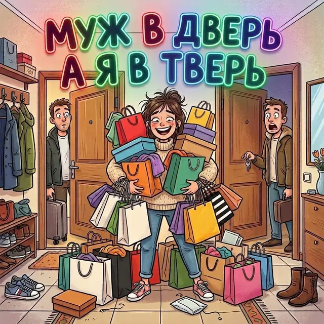 GazLodya — МУЖ В ДВЕРЬ А Я В ТВЕРЬ — обложка релиза