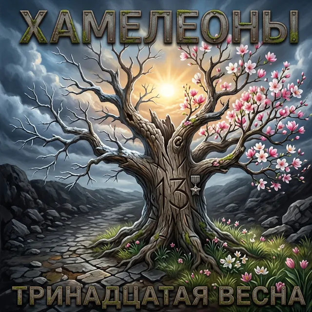 Хамелеоны — Тринадцатая весна — обложка релиза